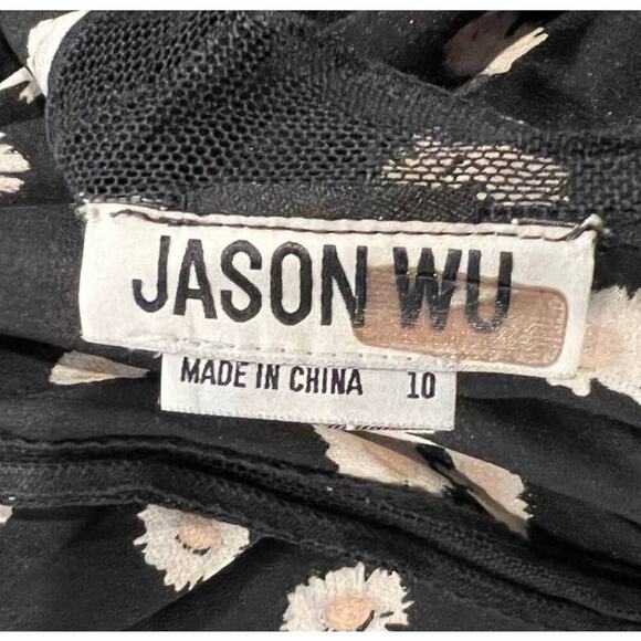 Jason Wu Spring Daisy Handkerchief Hem Dress Size 10 - Picture 5 of 7